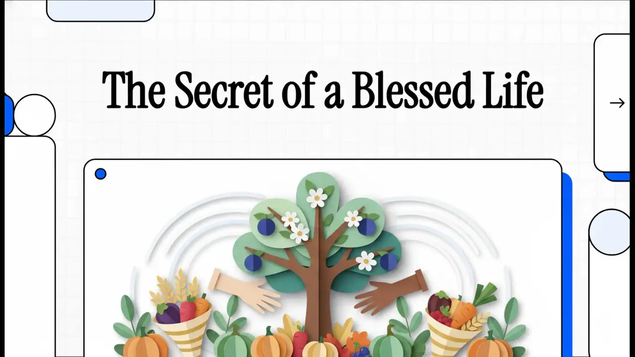 The Secret of a Blessed Life