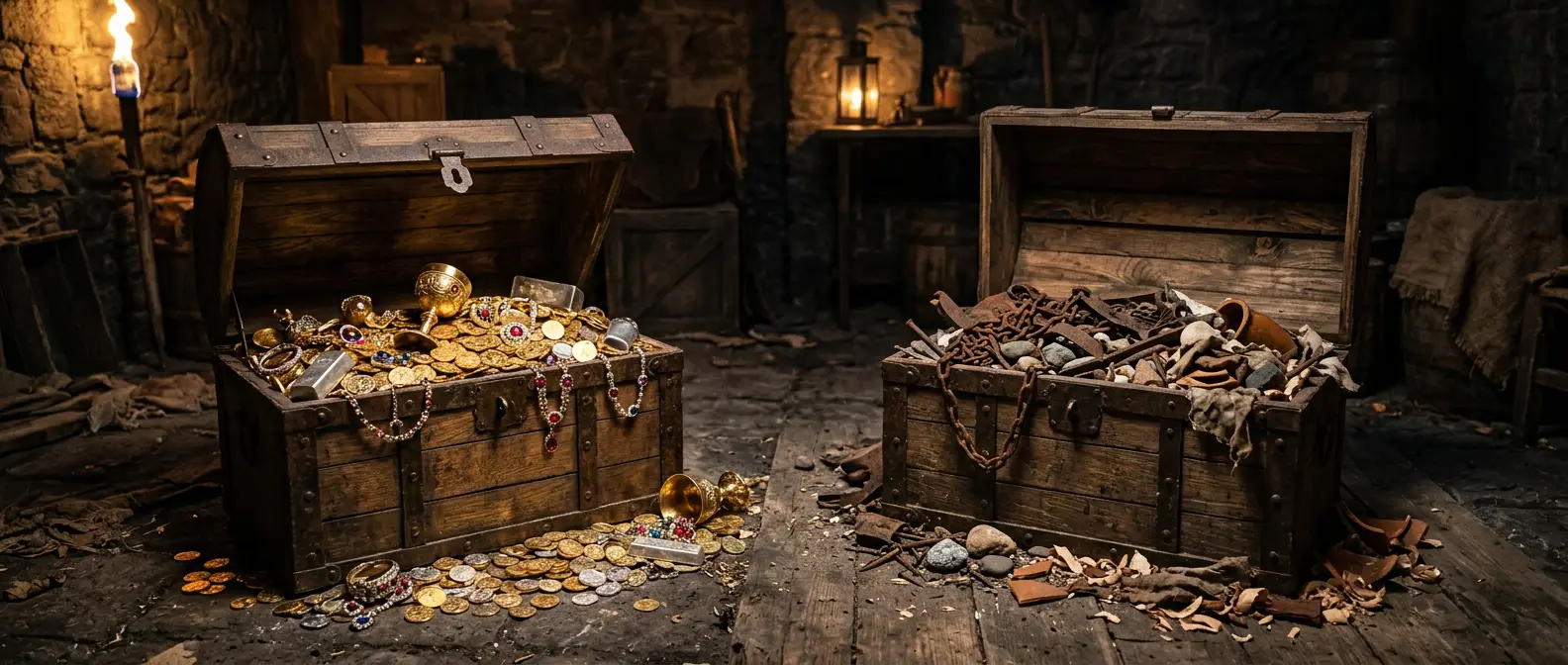 Ein guter Mensch bringt einen guten Schatz hervor