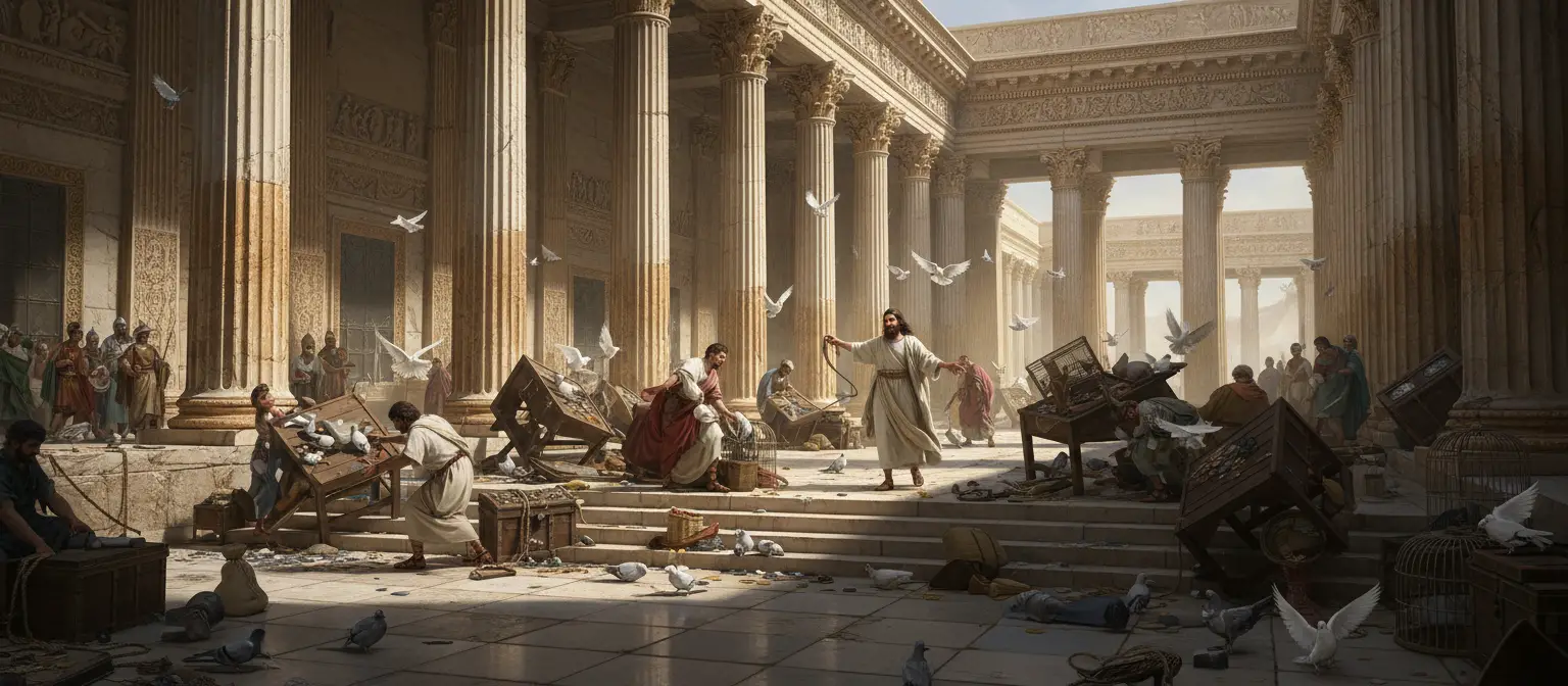 Jesus reinigt den Tempel